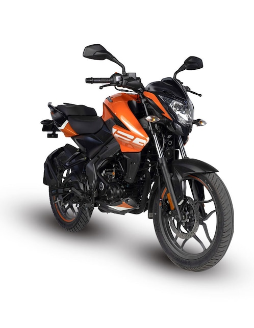 Motocicleta deportiva Bajaj Pulsar 125 naranja 25D 2025