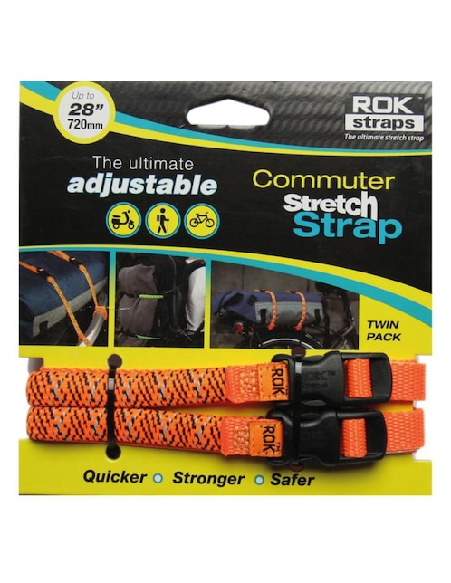 ROK STRAPS Set cintas de sujeción para moto de 30 a 72 cm Rok Straps