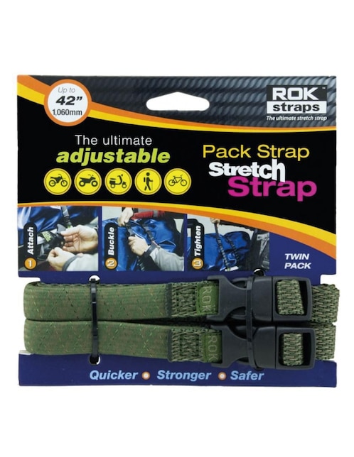 Set cintas de sujeción para moto de 30 a 106 cm Rok Straps
