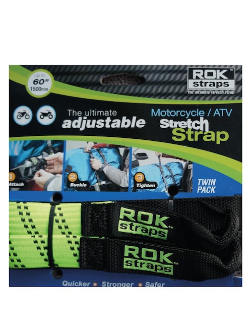 Set cintas de sujeción para moto de 45 a 150cm Rok Straps