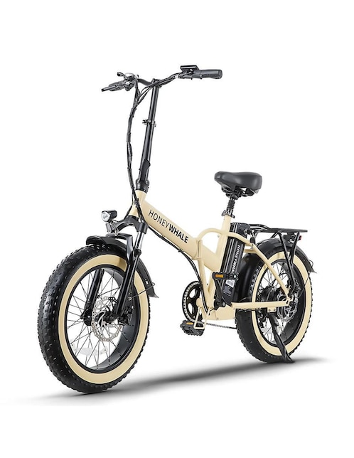 Bicicleta eléctrica Honey Whale F6 amarillo urbana rodada 20