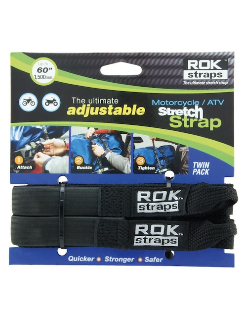 Set cintas de sujeción para moto de 45 a 150 cm Rok Straps