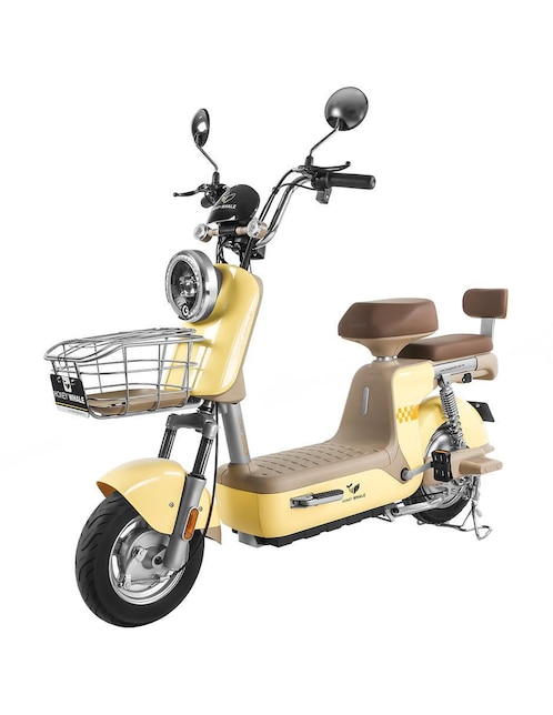 Bicicleta eléctrica Honey Whale u3 Pro amarillo urbana rodada 20