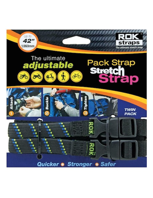 Set cintas de sujeción para moto de 30 a 106 cm Rok Straps