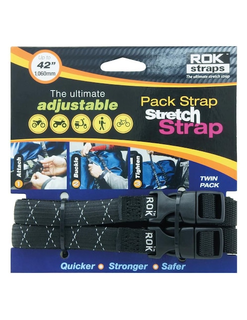Set cintas de sujeción para moto de 106 cm rok straps