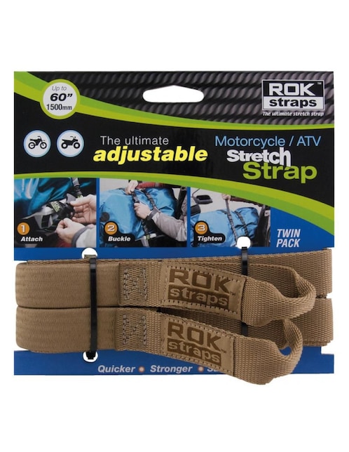 Set cintas de sujeción para moto de 45 a 150 cm Rok Straps