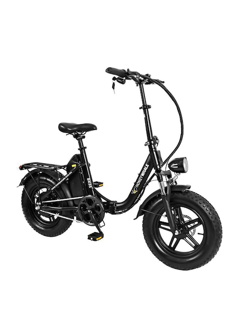 Bicicleta eléctrica Honey Whale BK05 negro urbana rodada 16