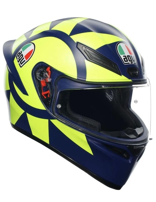 Casco cerrado para motocicleta deportiva AGV para hombre