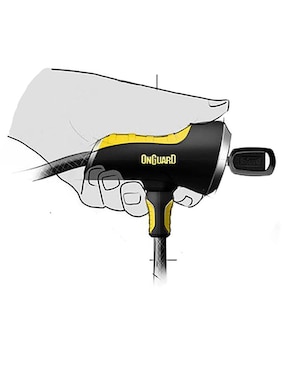Candado con cadena para motocicleta 8020 Mastin Onguard