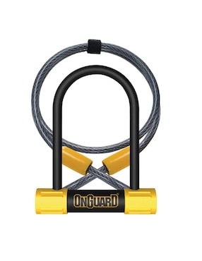 Candado en U con cable para moto o bici Onguard 8015