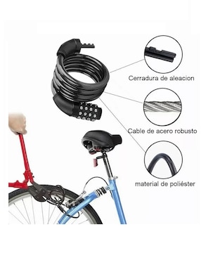 Candado para bicicleta de combinación