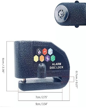 Candado con alarma de llave
