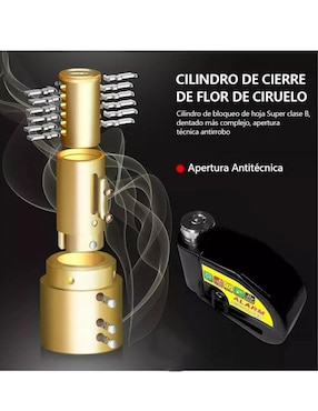 Candado con alarma de llave Genérica