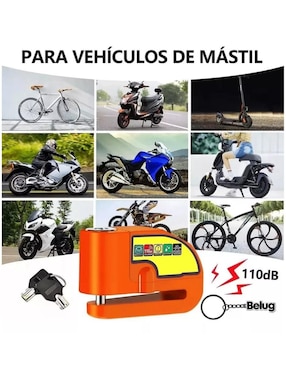 Candado con alarma de llave