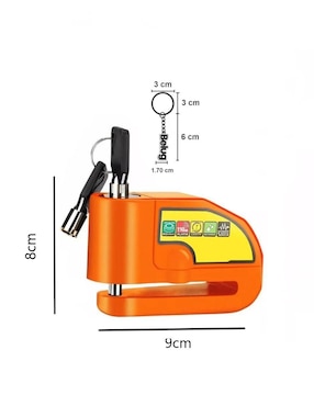 Candado con alarma de llave