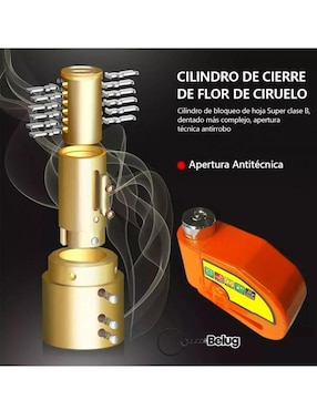 Candado con alarma de llave