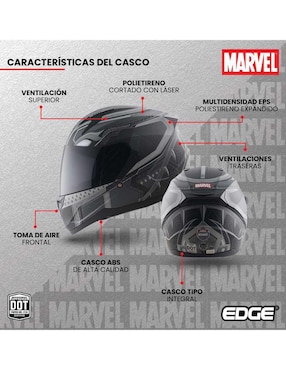 Casco cerrado para motorsport Edge Helmets unisex