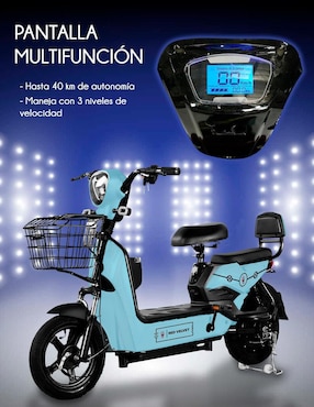 Bicicleta eléctrica Red Velvet Eagoezl urbana rodada 14