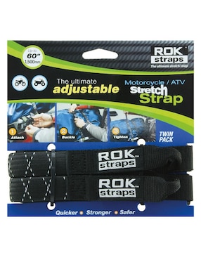 Set cintas de sujeción para moto de 45 a 150 cm Rok Straps