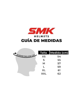 Casco cross para motorsport Smk unisex