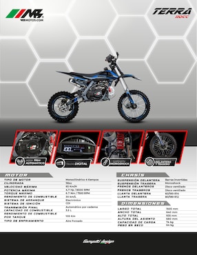Mini moto MB Terra 110 GT Line 2026