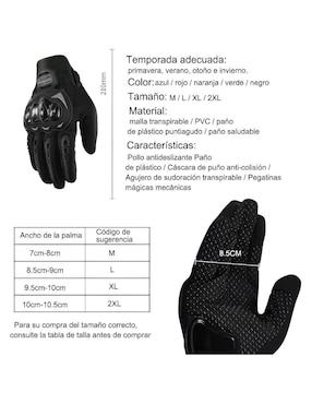 Guantes para motorsport Xtellar de hombre