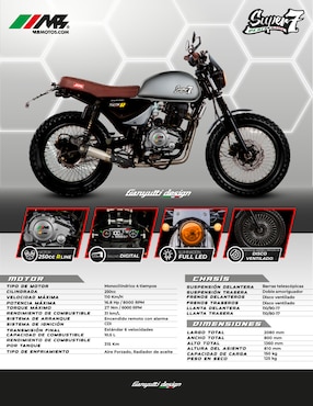 Motocicleta urbana Mb super 7 250 2026