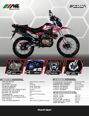 Motocicleta doble propósito MB BERETTA 300 2026