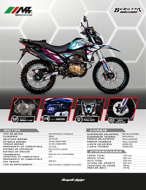 Motocicleta doble propósito MB BERETTA 300 2026