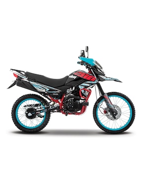 Motocicleta doble propósito Italika DM200 AZUL CON GPS 2026