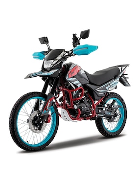Motocicleta doble propósito Italika DM200 AZUL CON GPS 2026