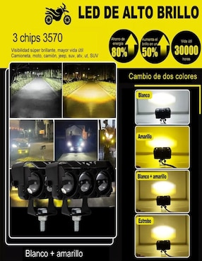 Luces auxiliares para moto Belug