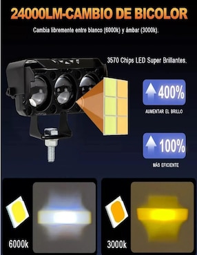 Luces auxiliares para moto Belug