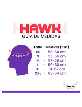 Casco cerrado para Motorsport BKR unisex