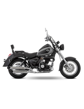 Motocicleta chopper Italika TC250 gris 2026