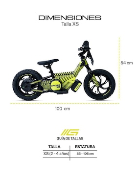 Bicicleta eléctrica Gravel Elec Cross Montañismo rodada 12