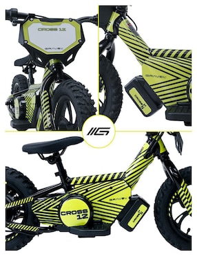 Bicicleta eléctrica Gravel Elec Cross Montañismo rodada 12
