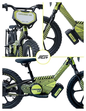 Bicicleta eléctrica Gravel Elect Cross Montañismo rodada 16