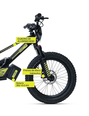 Bicicleta eléctrica Gravel Elec Cross Montañismo rodada 20