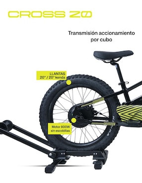 Bicicleta eléctrica Gravel Elec Cross Montañismo rodada 20