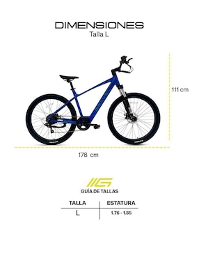 Bicicleta eléctrica Gravel E-Path Montañismo rodada 27.5