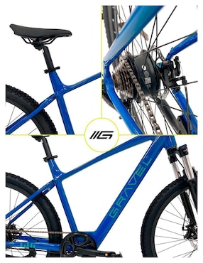 Bicicleta eléctrica Gravel E-Path Montañismo rodada 27.5