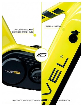 Bicicleta eléctrica Gravel E-Drift 29 montañismo rodada 29
