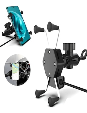 Porta celular portátil Bikers Belug fijación ajustable