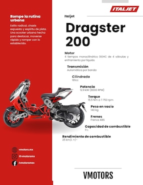 Motoneta Italjet Dragster 200 2024