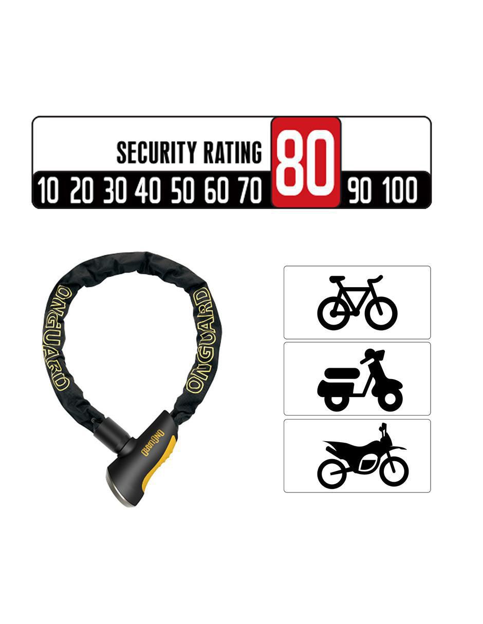 Candado con cadena para motocicleta 8020 Mastin 2