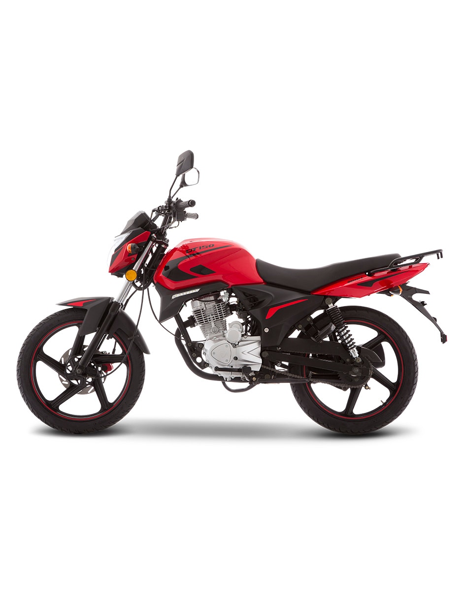 Bicimex Detalles Motocicleta Italika Dt Sport Rojo Negro Off