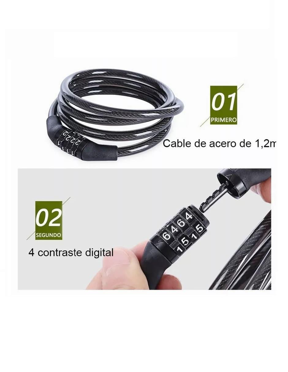 Candado para bicicleta de combinación 2