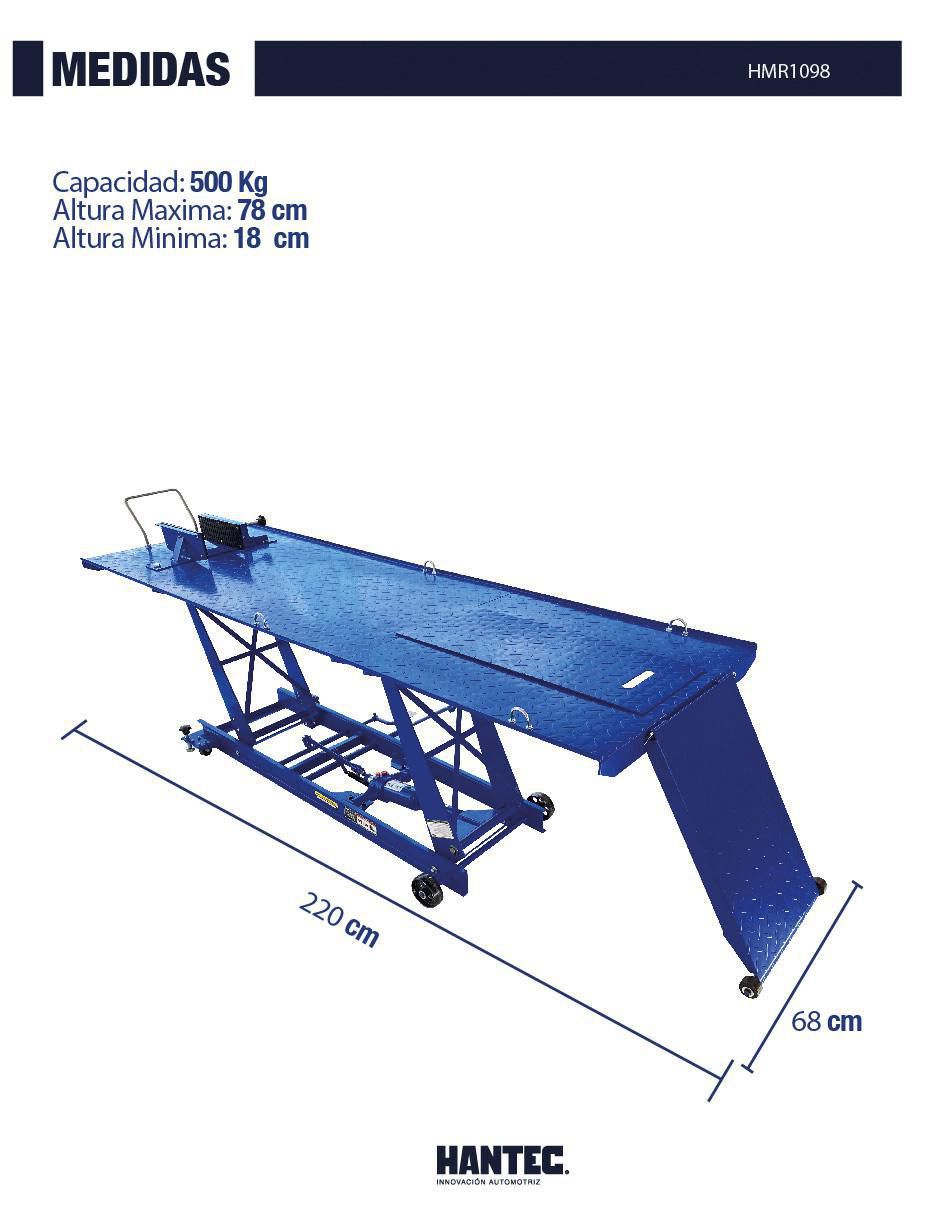 Rampa plegable para motocicleta manual 4