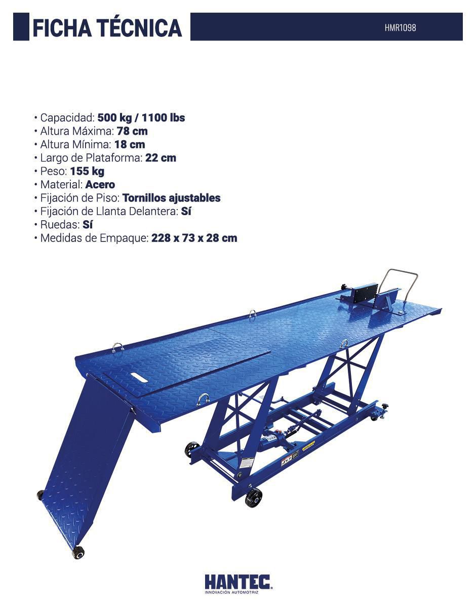 Rampa plegable para motocicleta manual 3